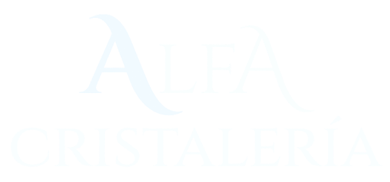 Logo Alfa cristaleria blanco